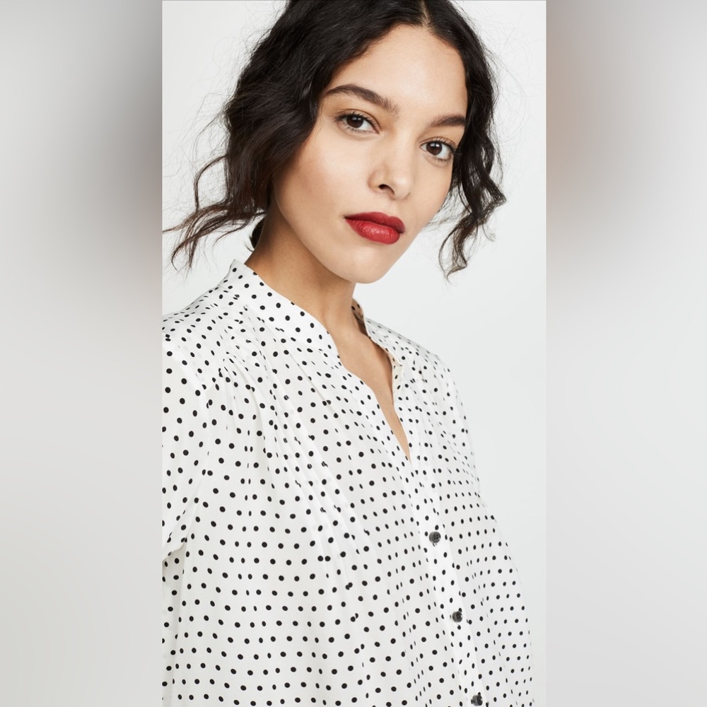 COPY - 🕊️ AYR - The Por Favor Bonita Dot Silk Blouse - XS GUC - Picture 13 of 14